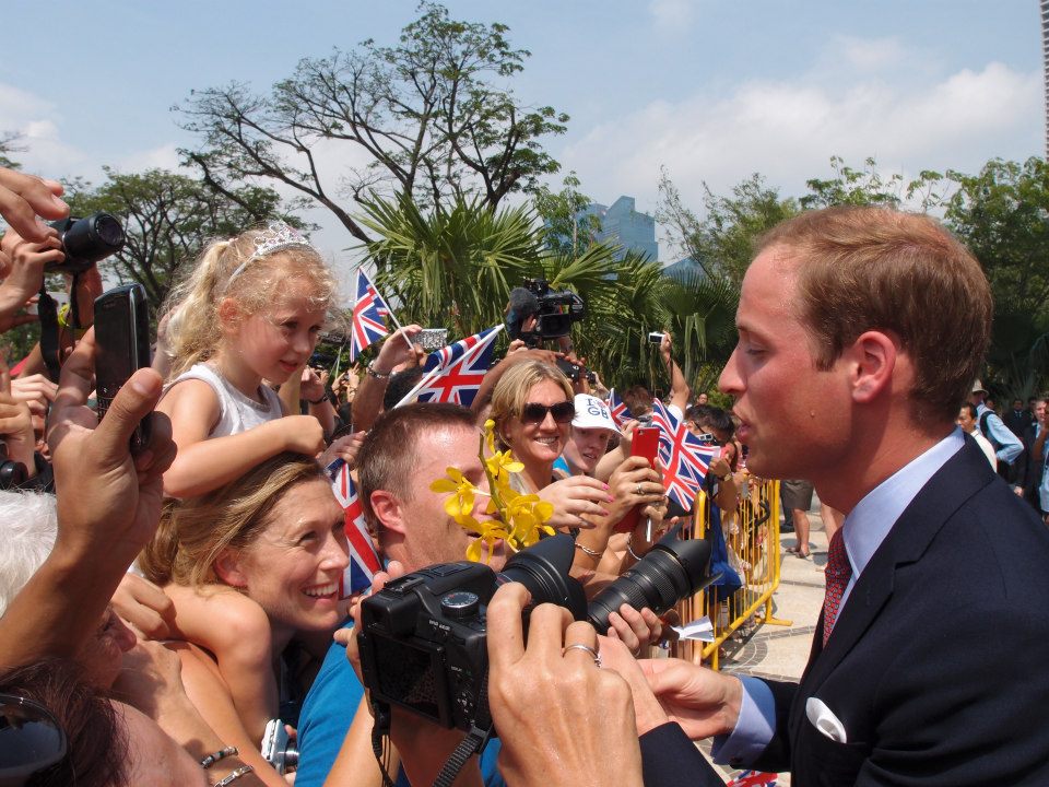 AR meeting and speaking to HRH The Duke of Cambridge