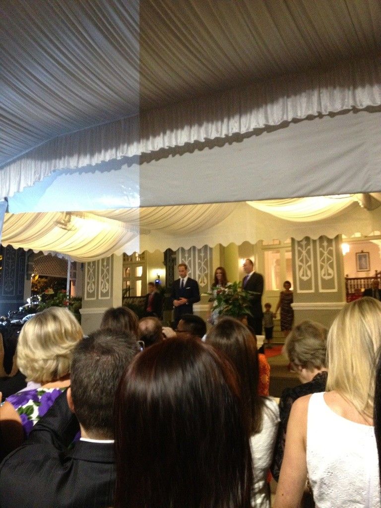 HRH The Duke and Duchess of Cambridge with the British High Comissioner