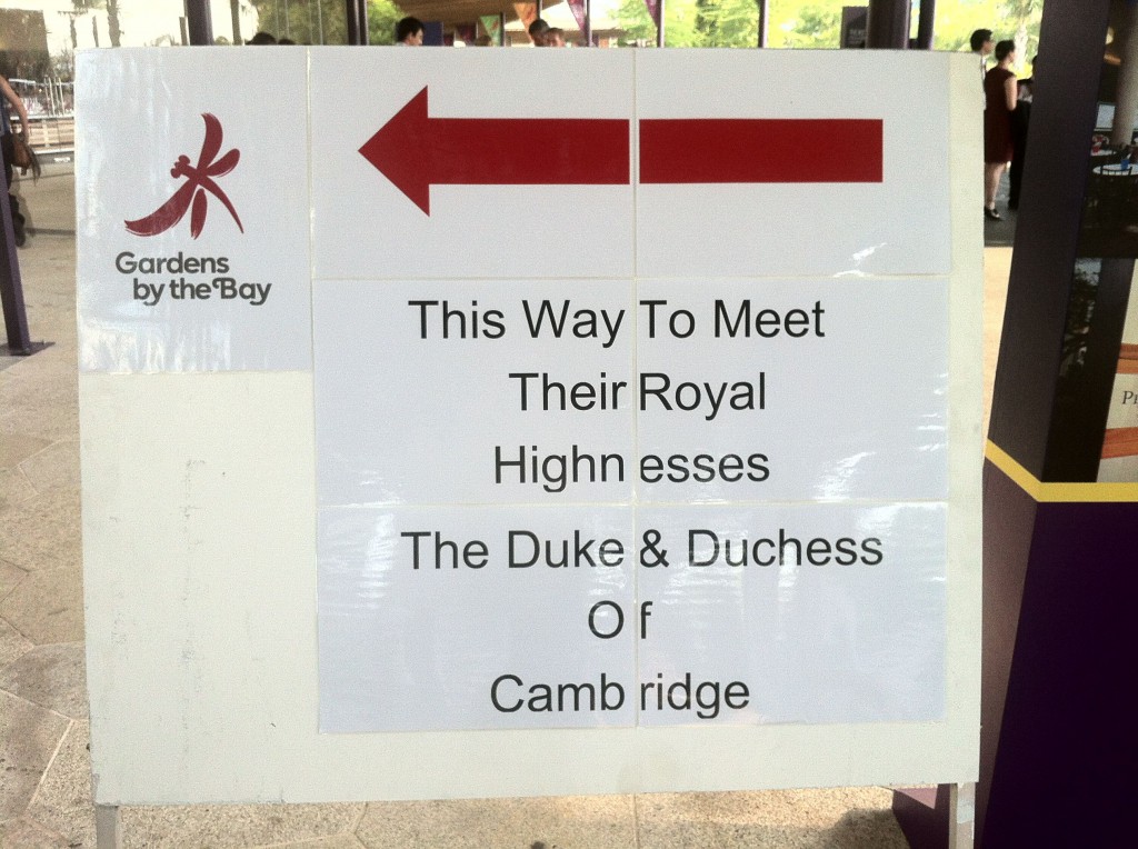 His royal signage